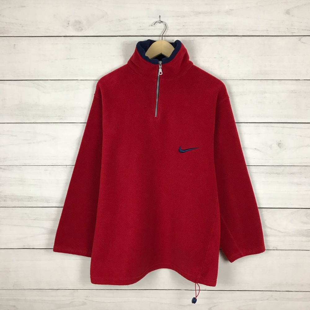 Vintage 1990s Nike Swoosh Fleece Jacket